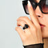 Set of Two Rings: Women's Oversized Pear & Men's Infinity Collection